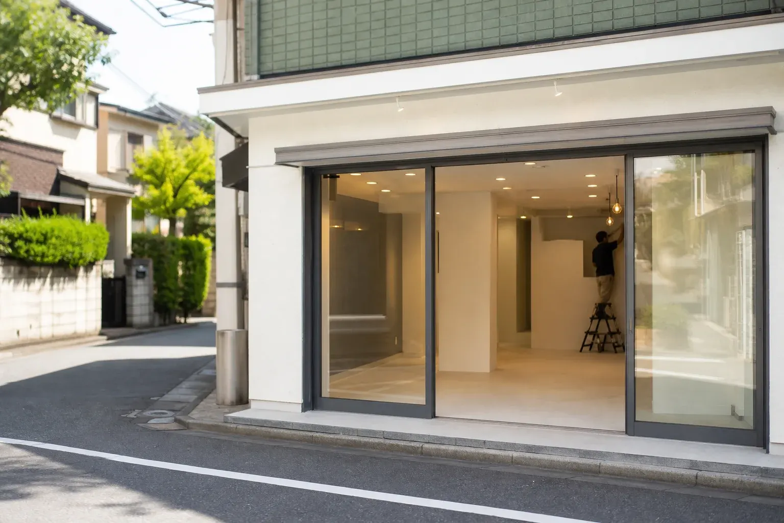 店舗リフォームのリフォームのようす