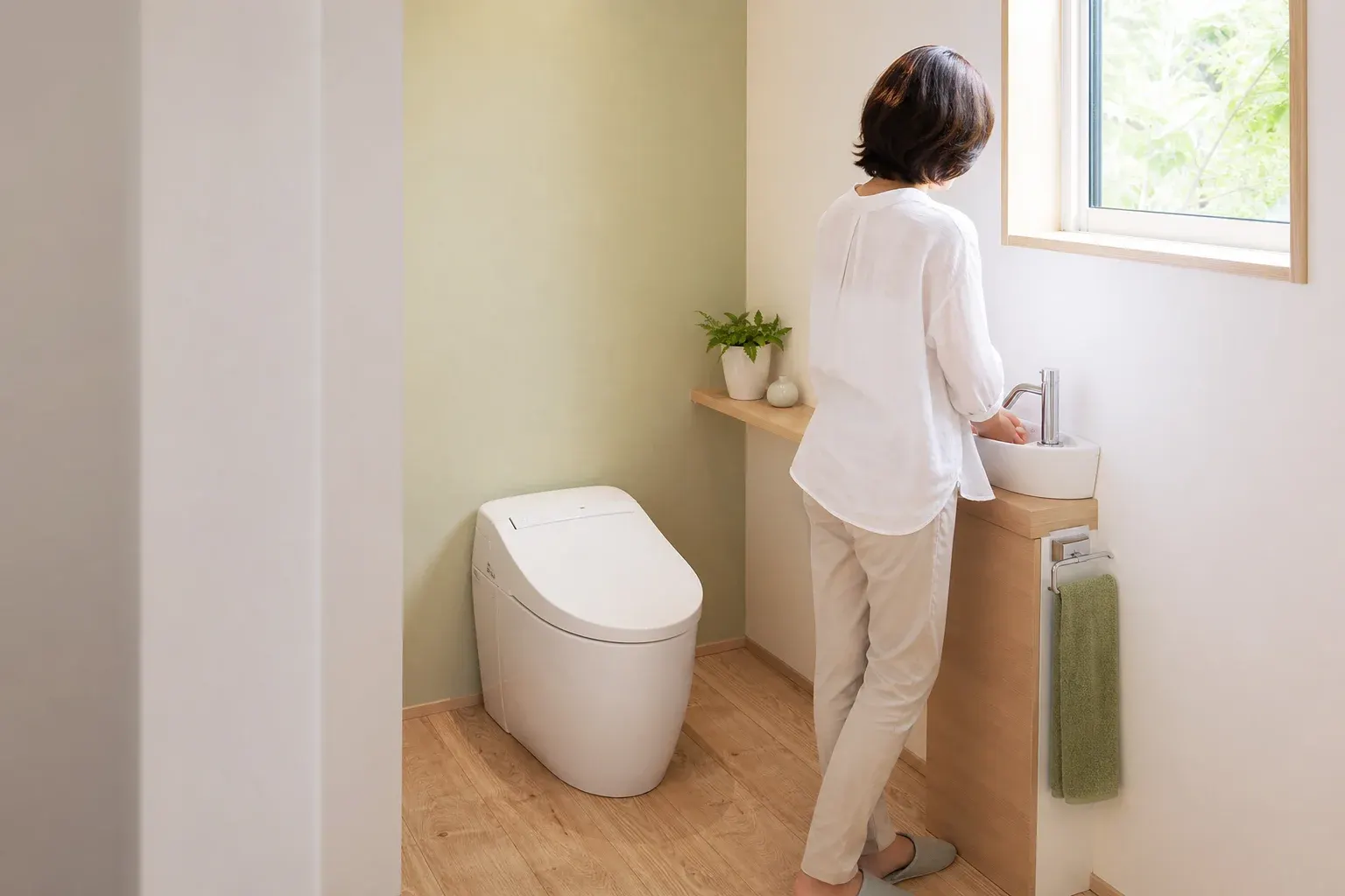 トイレのリフォームのようす
